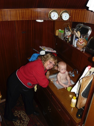 Ship's equipment includes a Baby Washer.