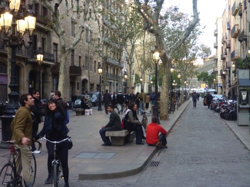 The Ramblas.