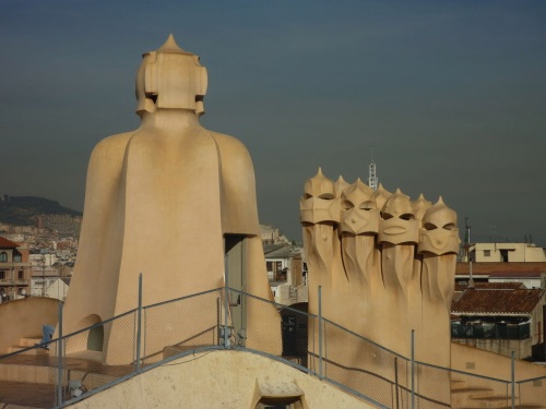 Gaudi's chimneys inspired the Star Wars Storm Troopers