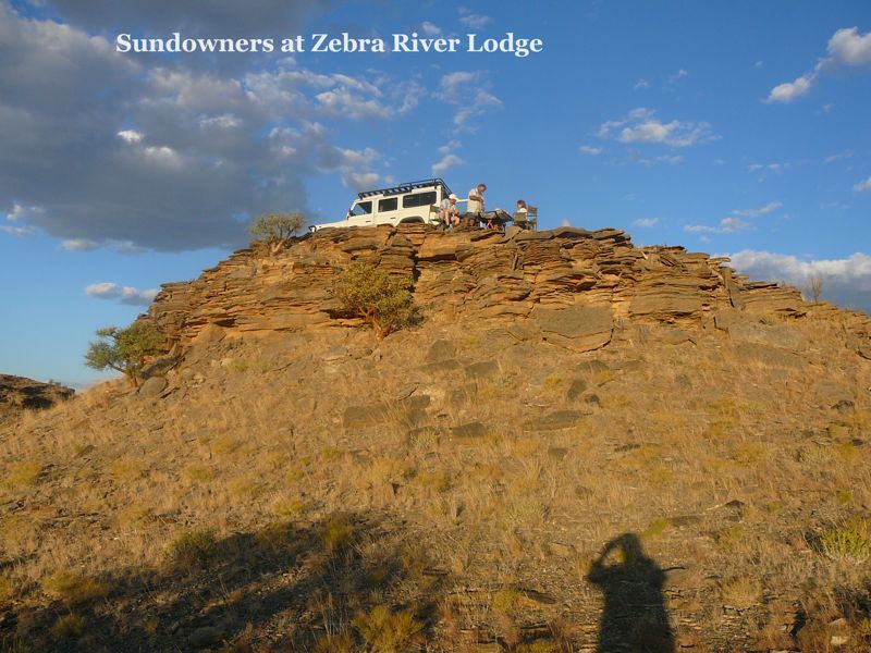 Sundowners at Zebra River Lodge